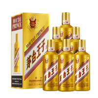 茅台 金王子 酱香型白酒 53度 500ml*6 整箱装